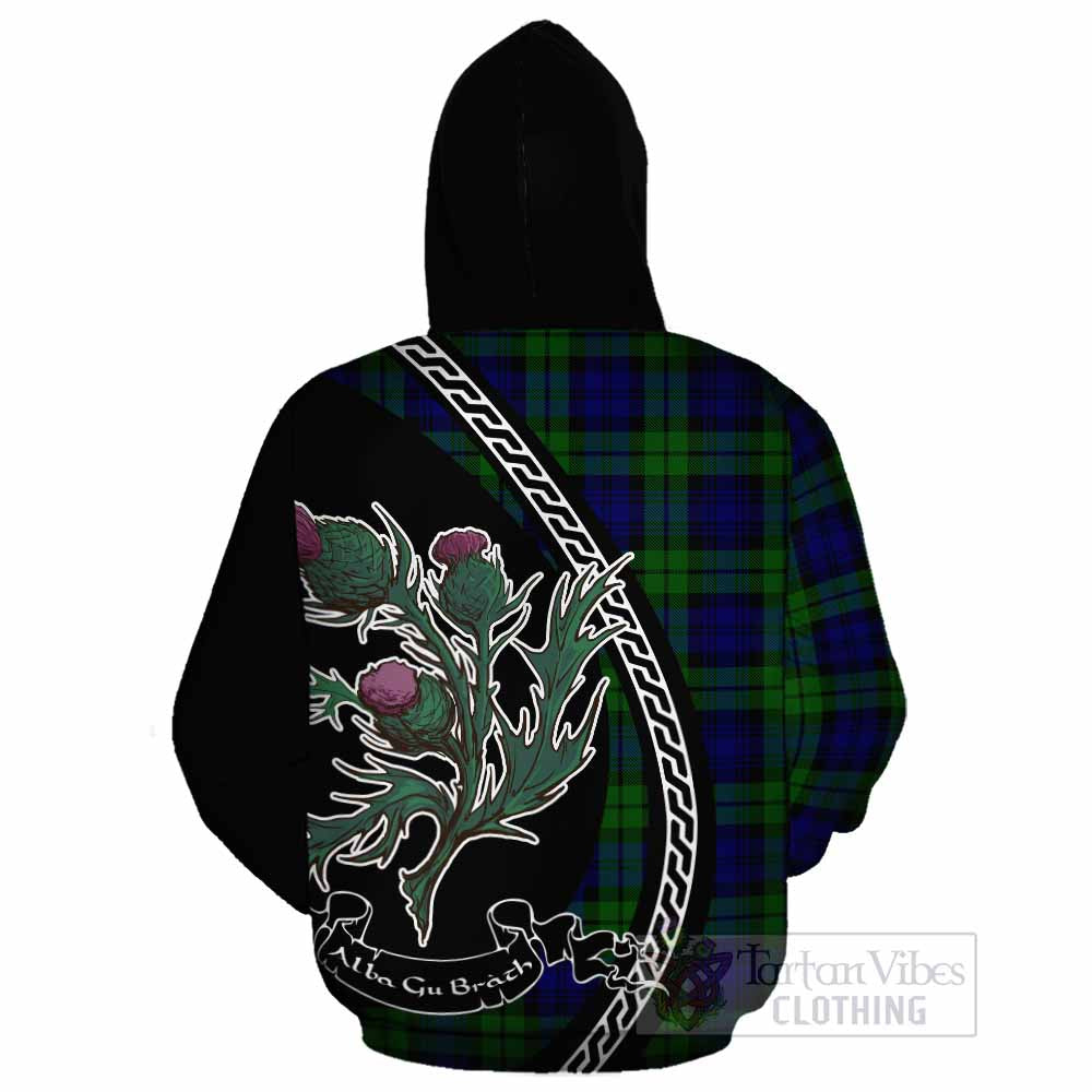 Bannatyne Family Crest Tartan Cotton Hoodie Alba Thistle Inspired - Tartan Vibes Clothing