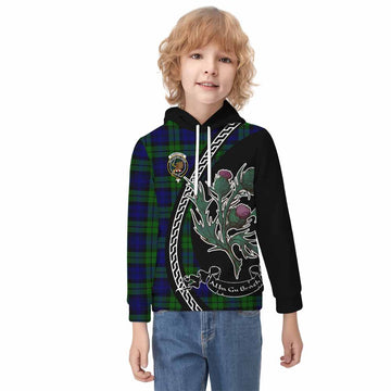 Bannatyne Family Crest Tartan Kid Hoodie Alba Thistle Inspired - Tartan Vibes Clothing