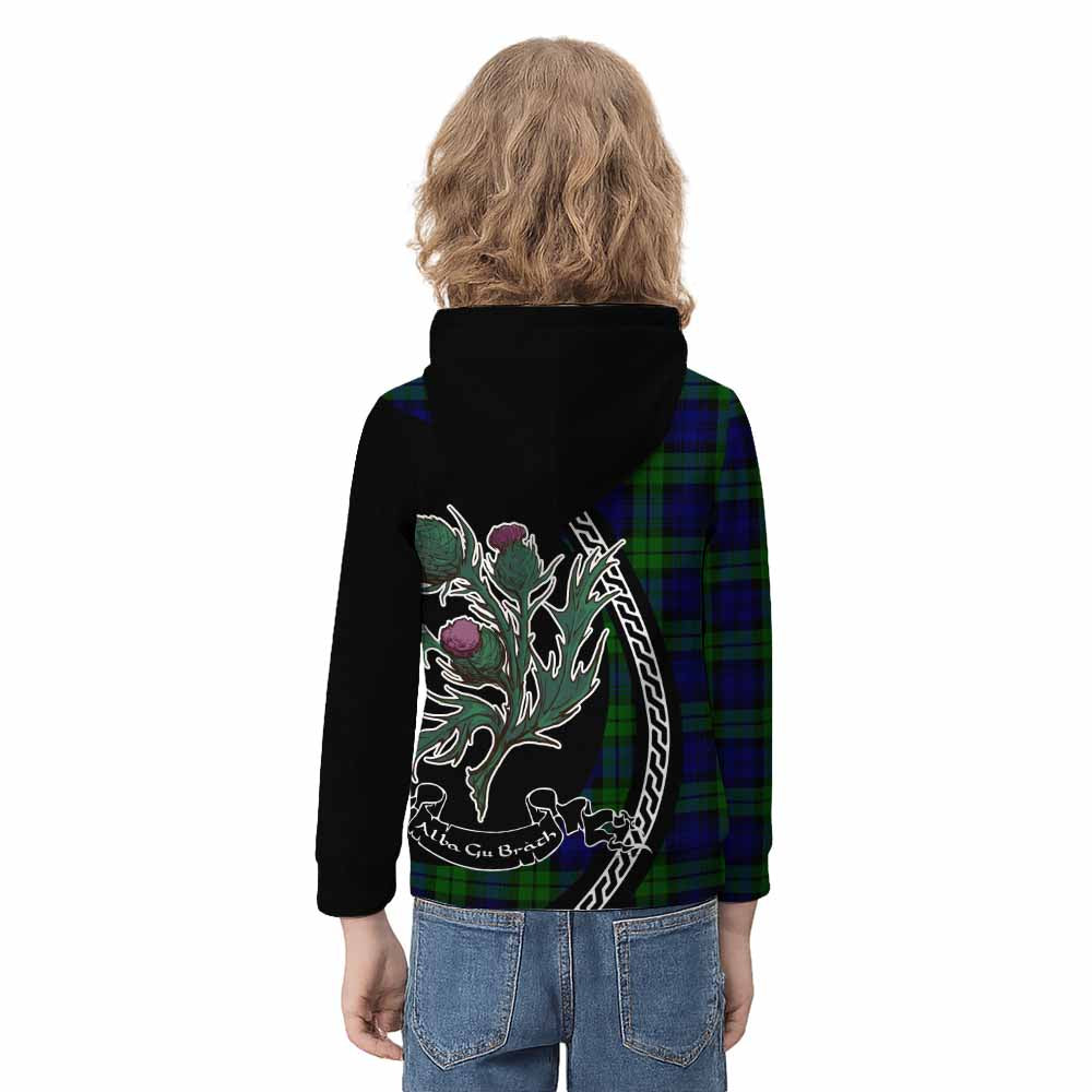 Bannatyne Family Crest Tartan Kid Hoodie Alba Thistle Inspired - Tartan Vibes Clothing