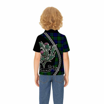 Bannatyne Family Crest Tartan Kid Polo Shirt Alba Thistle Inspired - Tartan Vibes Clothing