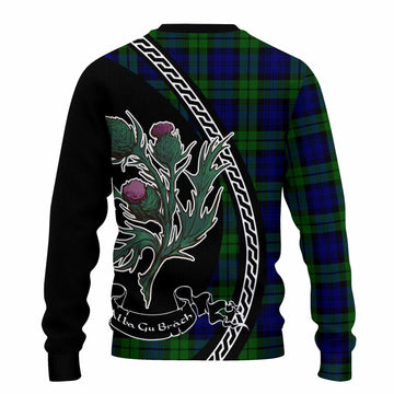 Bannatyne Family Crest Tartan Knitted Sweater Alba Thistle Inspired - Tartan Vibes Clothing