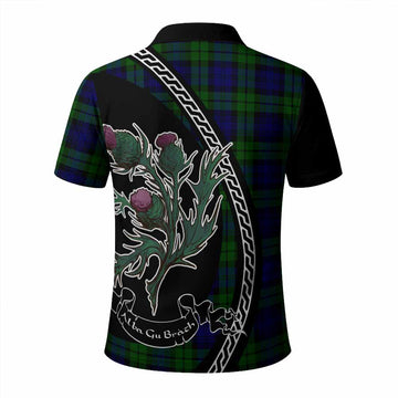 Bannatyne Family Crest Tartan Polo Shirt Alba Thistle Inspired - Tartan Vibes Clothing