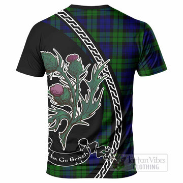 Bannatyne Family Crest Tartan T-Shirt Alba Thistle Inspired - Tartan Vibes Clothing