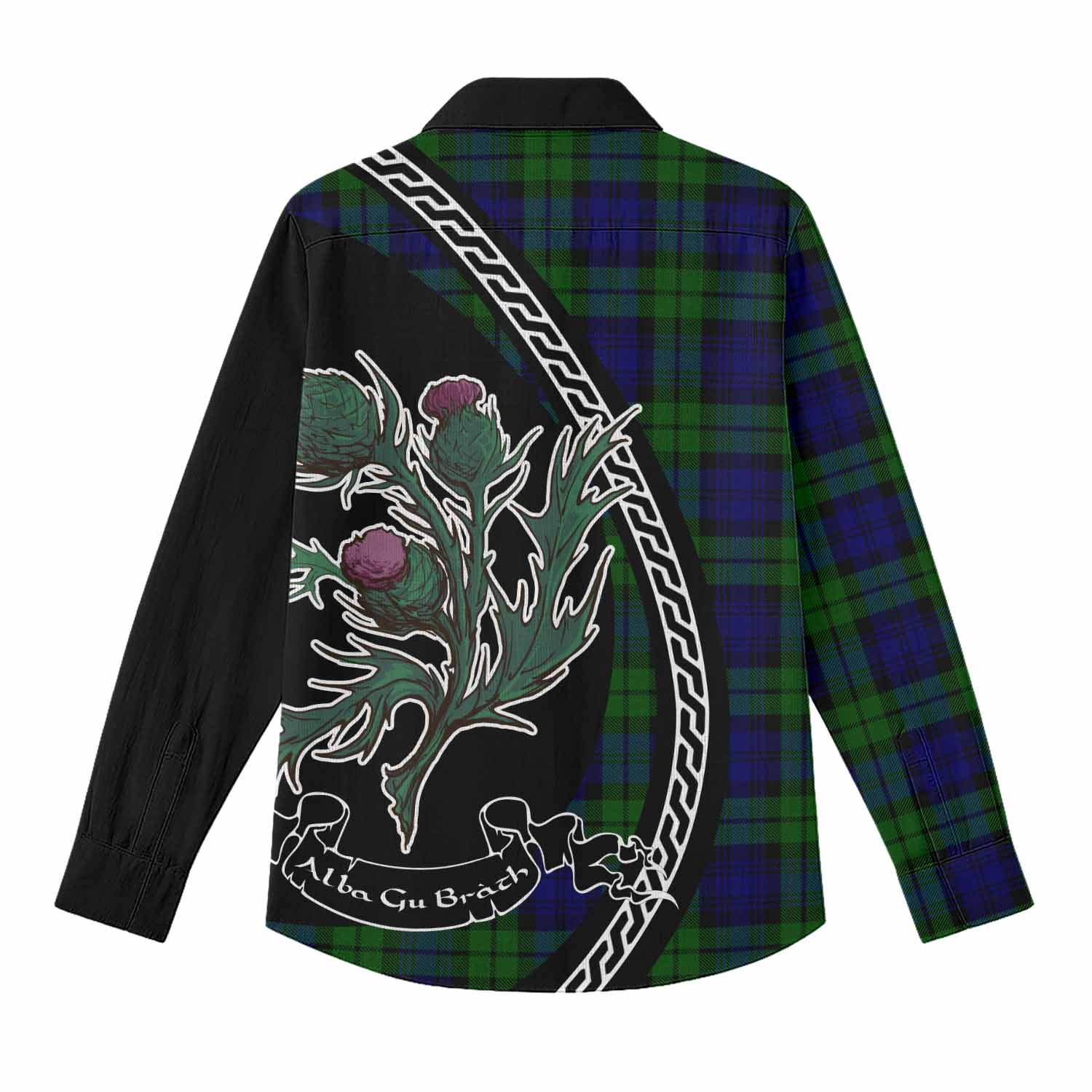 Bannatyne Family Crest Tartan Women Casual Shirt Alba Thistle Inspired - Tartan Vibes Clothing