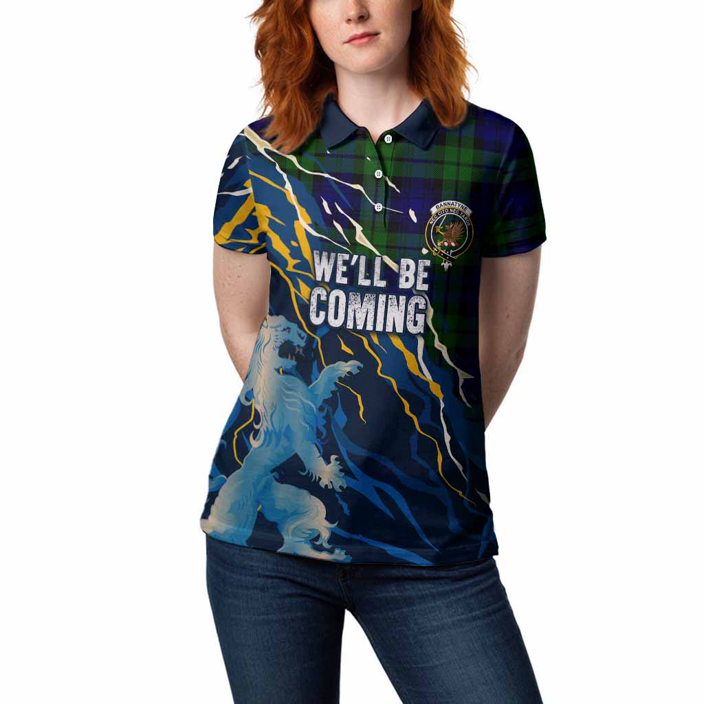 Bannatyne Scotland Tartan Women Polo Shirt WC2026 Football - We'll Be Coming