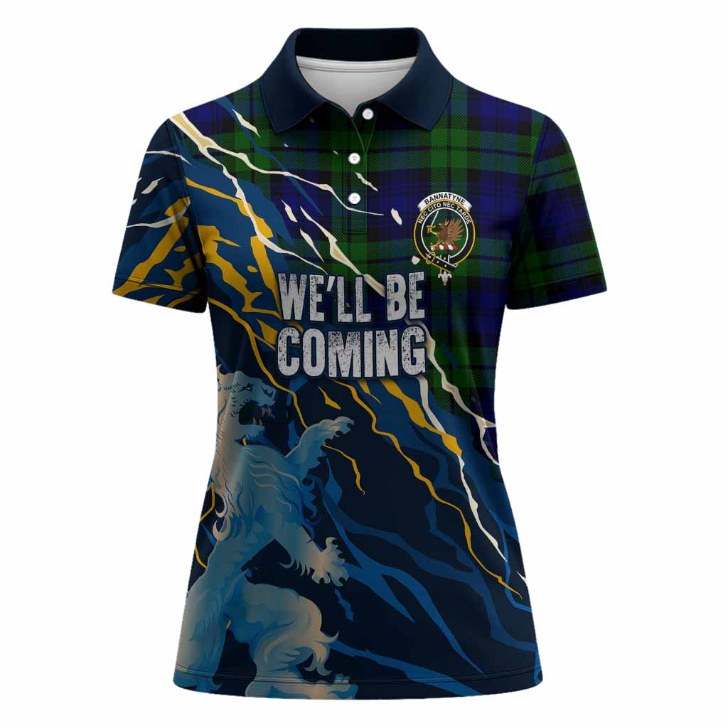 Bannatyne Scotland Tartan Women Polo Shirt WC2026 Football - We'll Be Coming