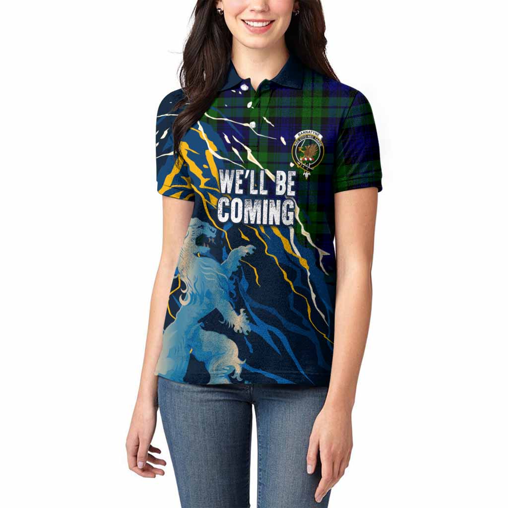 Bannatyne Scotland Tartan Women Polo Shirt WC2026 Football - We'll Be Coming