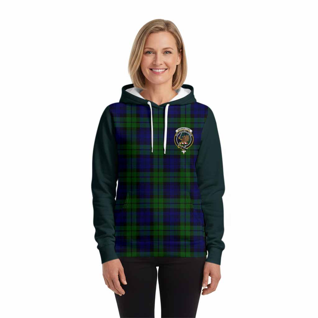 Bannatyne Tartan Accent Hoodie with Family Crest