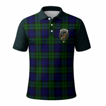 Bannatyne Tartan Accent Polo Shirt with Family Crest