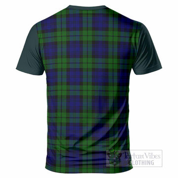 Bannatyne Tartan Accent T-Shirt with Family Crest