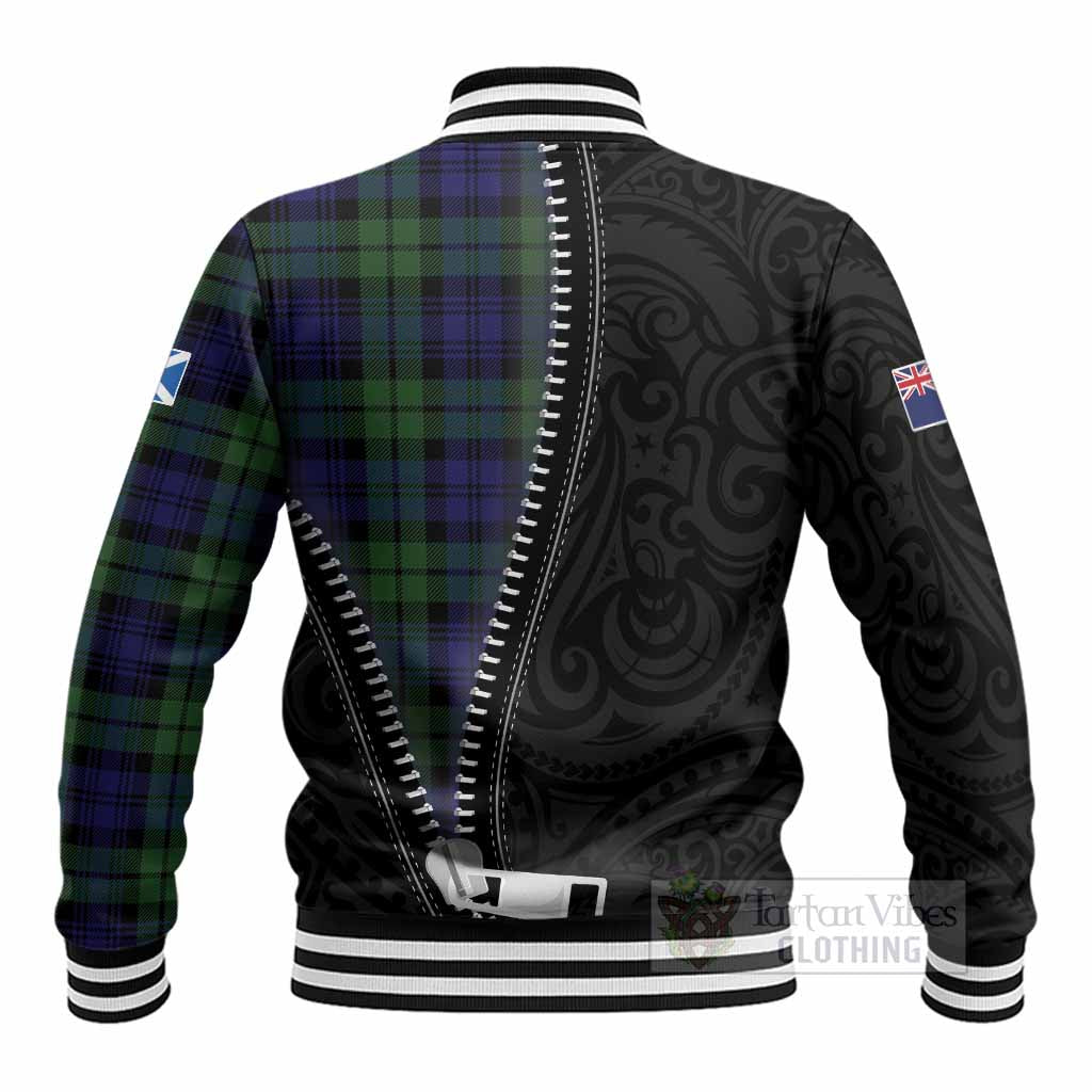 Bannatyne Tartan Baseball Jacket New Zealand Pattern Unique Zipper Stylized