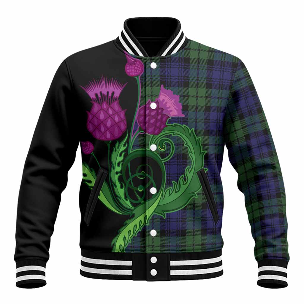 Bannatyne Tartan Baseball Jacket Traditional Scottish Thistle
