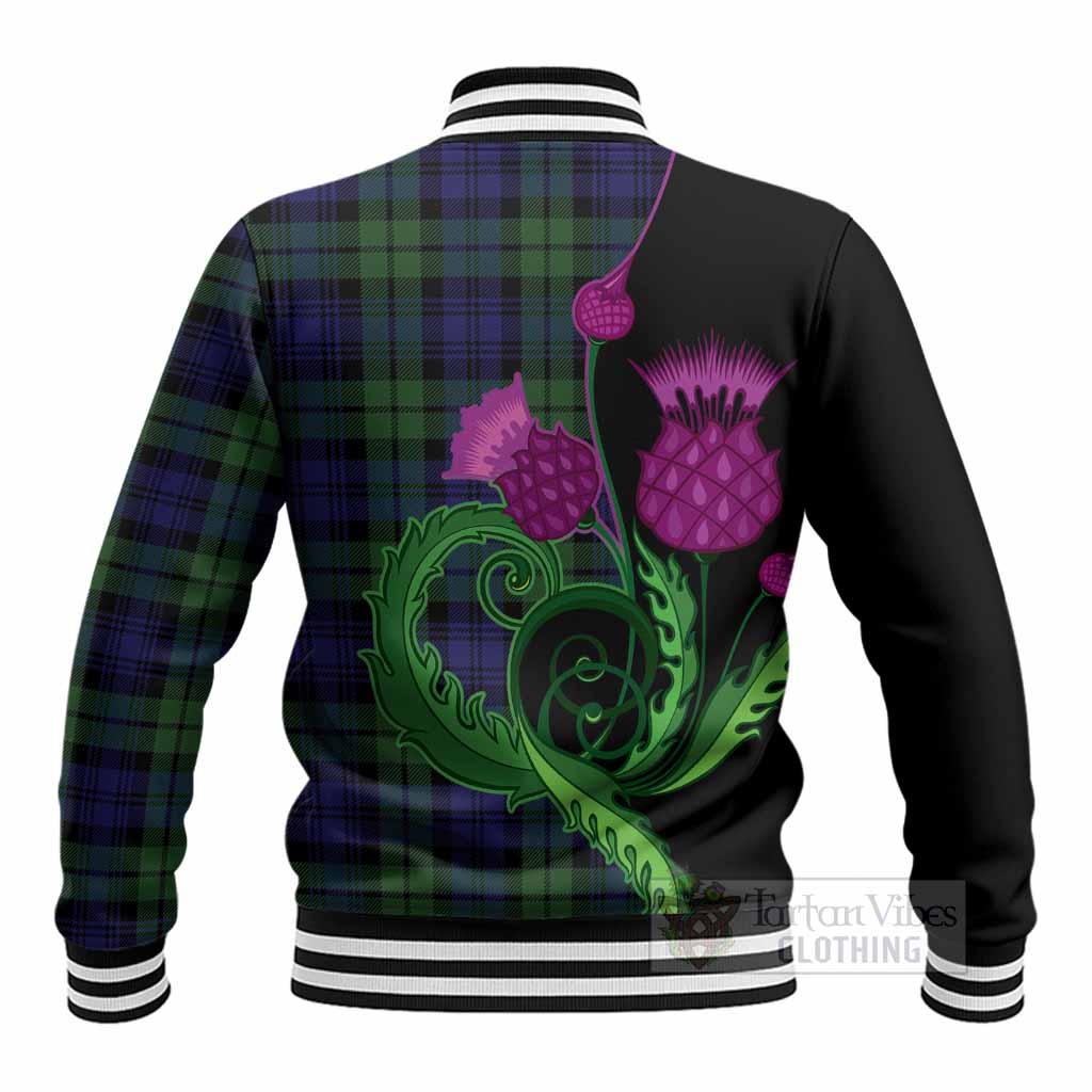 Bannatyne Tartan Baseball Jacket Traditional Scottish Thistle