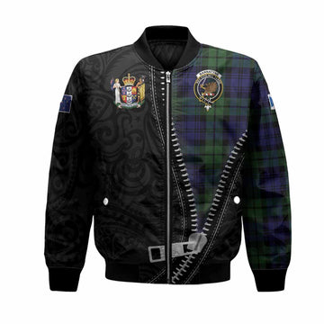 Bannatyne Tartan Bomber Jacket New Zealand Pattern Unique Zipper Stylized