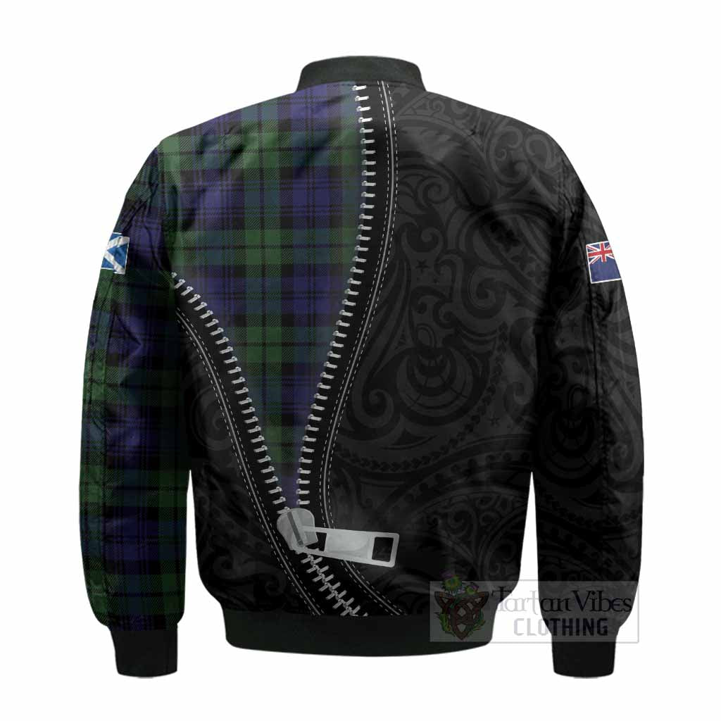 Bannatyne Tartan Bomber Jacket New Zealand Pattern Unique Zipper Stylized