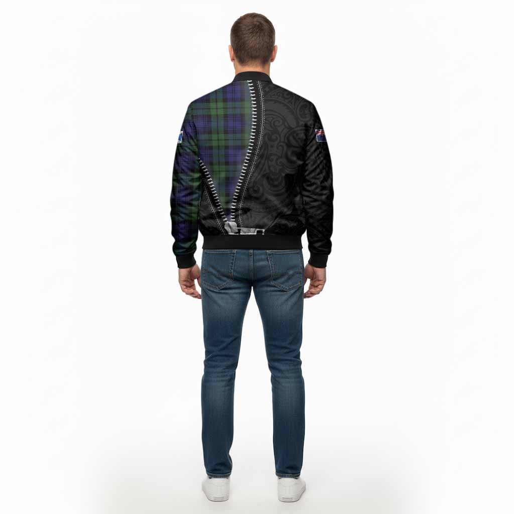 Bannatyne Tartan Bomber Jacket New Zealand Pattern Unique Zipper Stylized