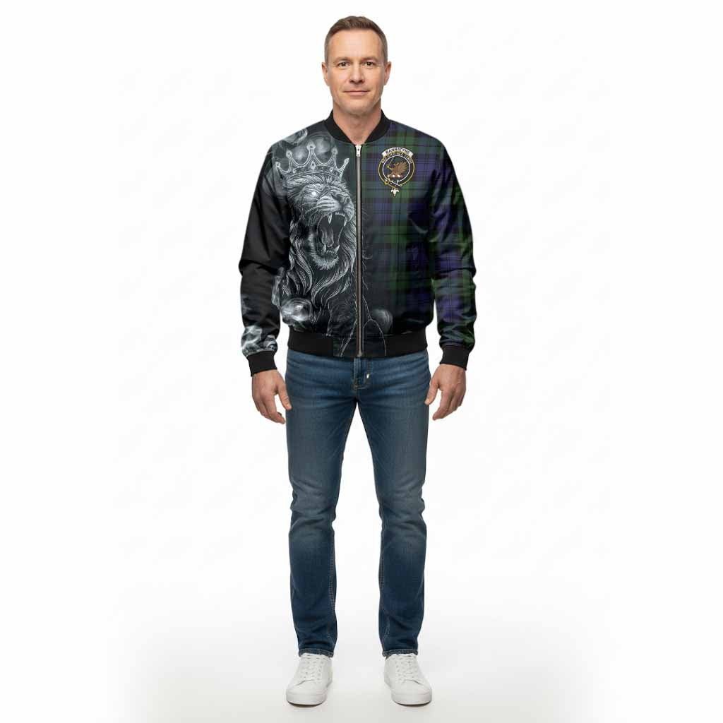 Bannatyne Tartan Bomber Jacket Roaring Lion Heritage
