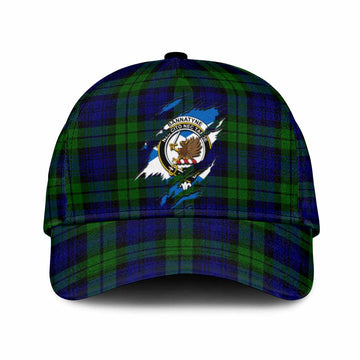 Bannatyne Tartan Classic Cap with Family Crest In Me Style
