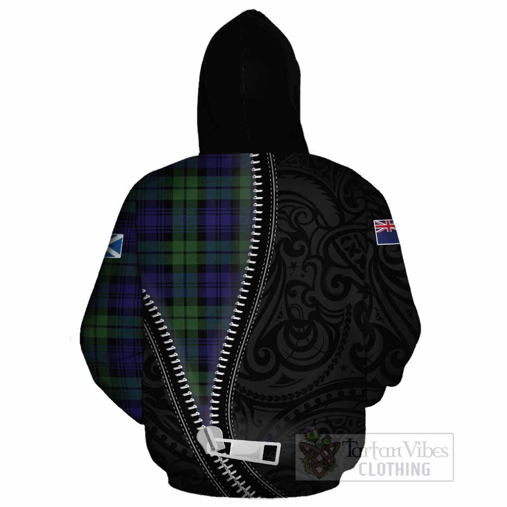 Bannatyne Tartan Cotton Hoodie New Zealand Pattern Unique Zipper Stylized
