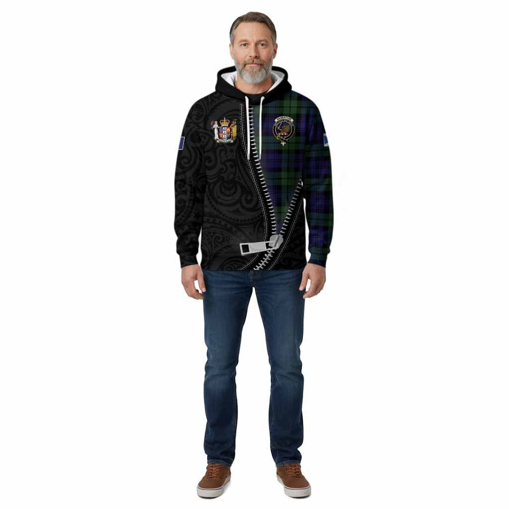 Bannatyne Tartan Cotton Hoodie New Zealand Pattern Unique Zipper Stylized