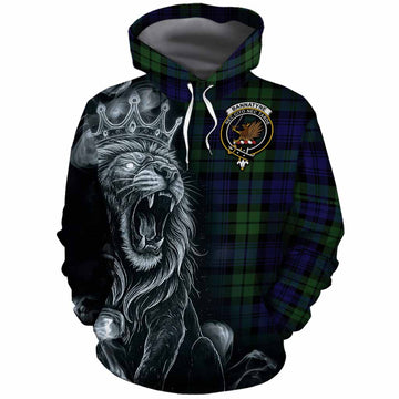 Bannatyne Tartan Cotton Hoodie Roaring Lion Heritage