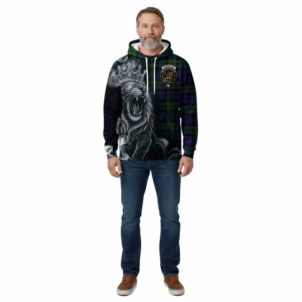 Bannatyne Tartan Cotton Hoodie Roaring Lion Heritage