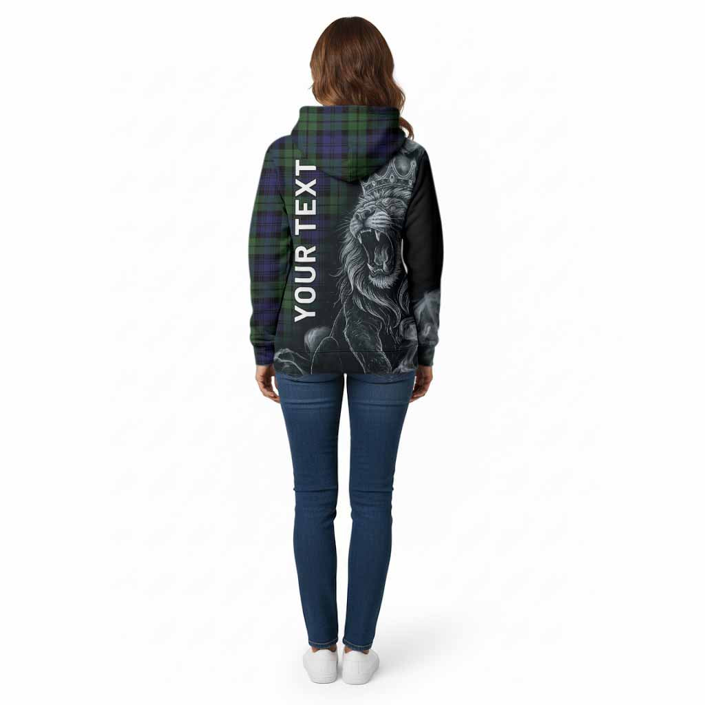 Bannatyne Tartan Cotton Hoodie Roaring Lion Heritage