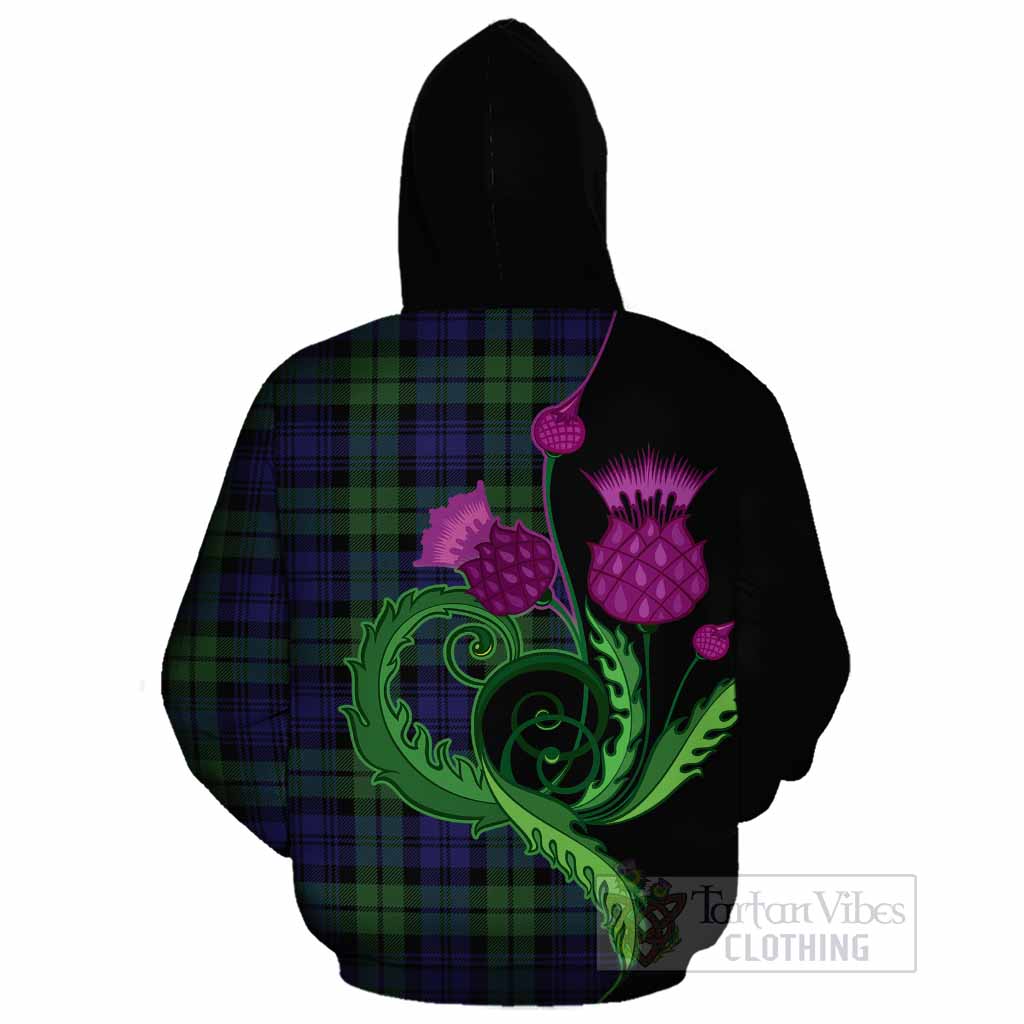 Bannatyne Tartan Cotton Hoodie Traditional Scottish Thistle
