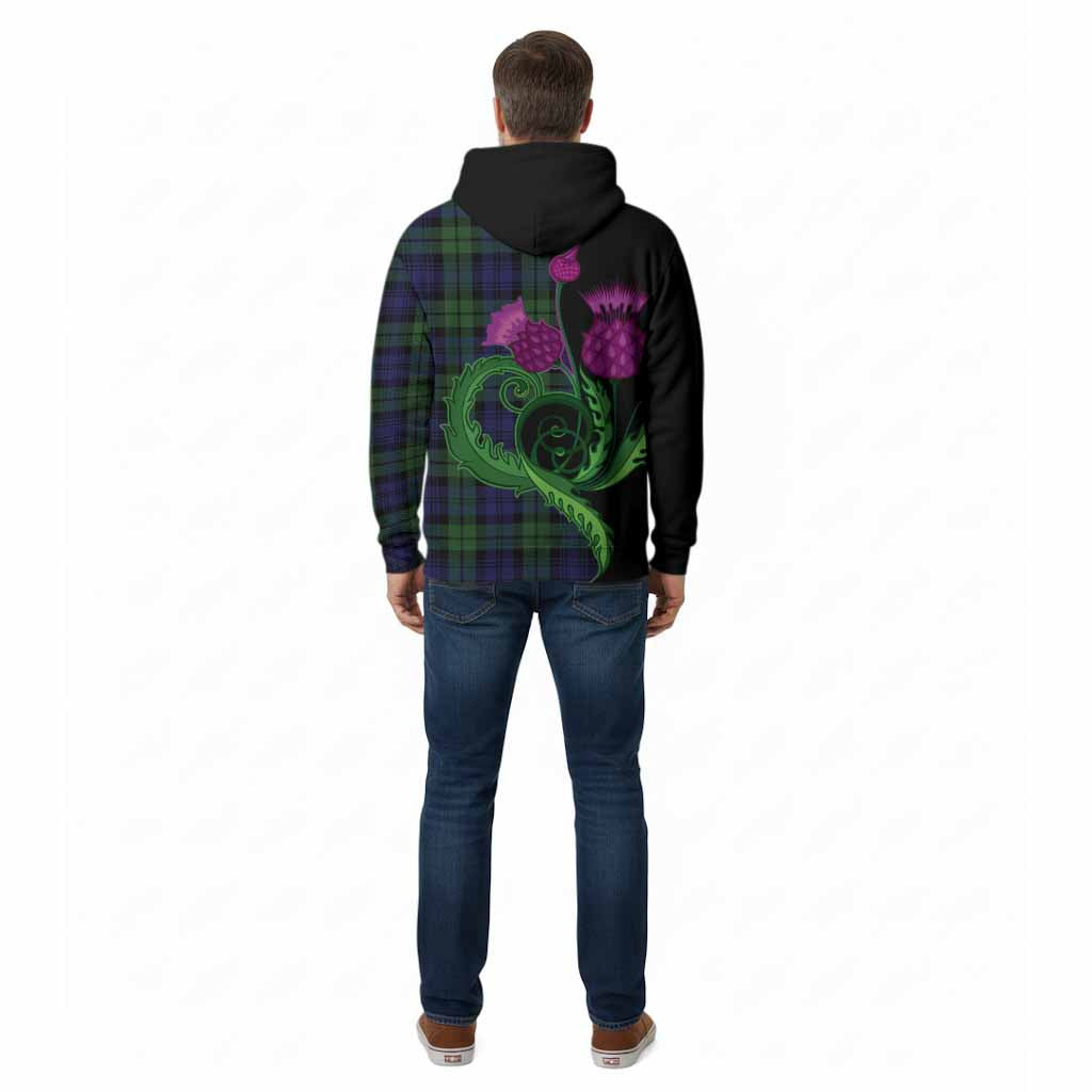 Bannatyne Tartan Cotton Hoodie Traditional Scottish Thistle