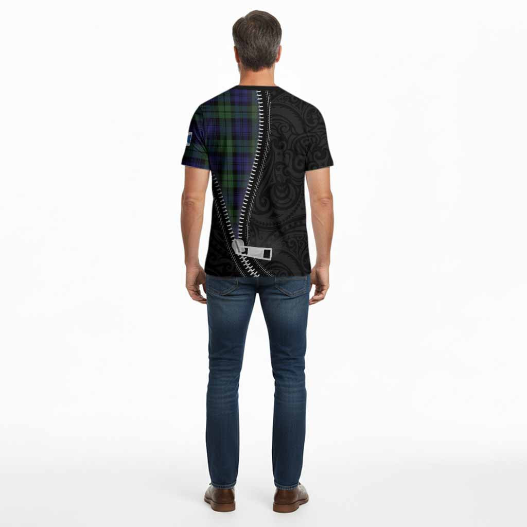 Bannatyne Tartan Cotton T-shirt New Zealand Pattern Unique Zipper Stylized
