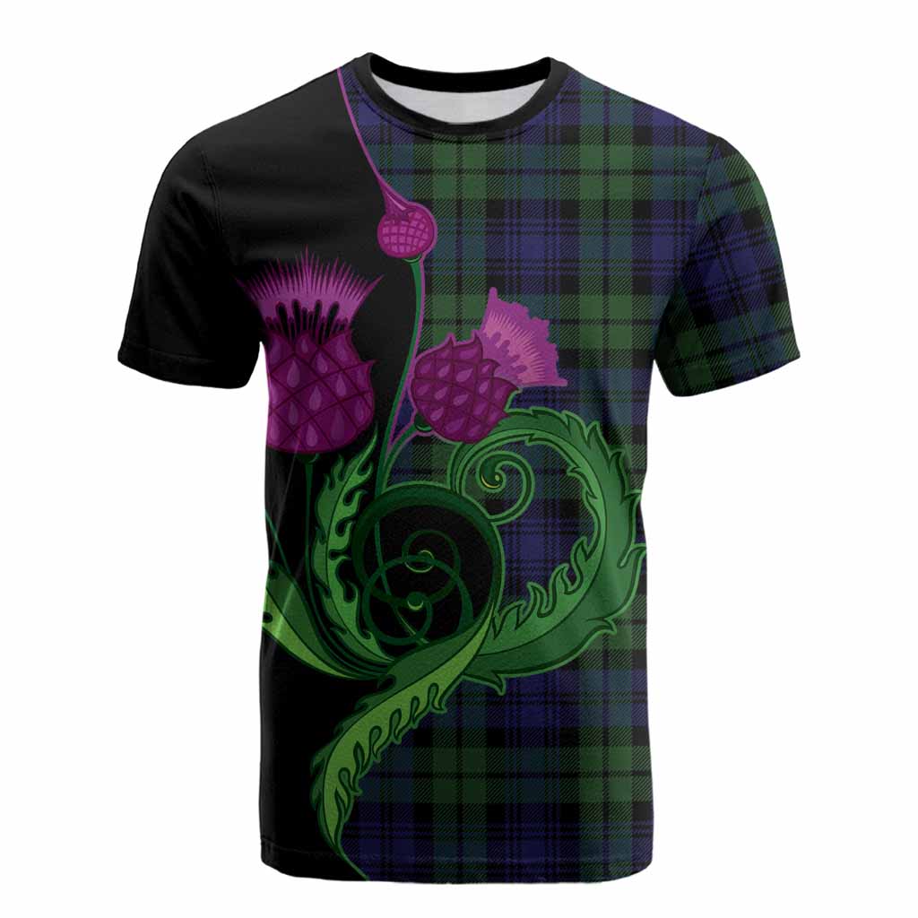 Bannatyne Tartan Cotton T-shirt Traditional Scottish Thistle