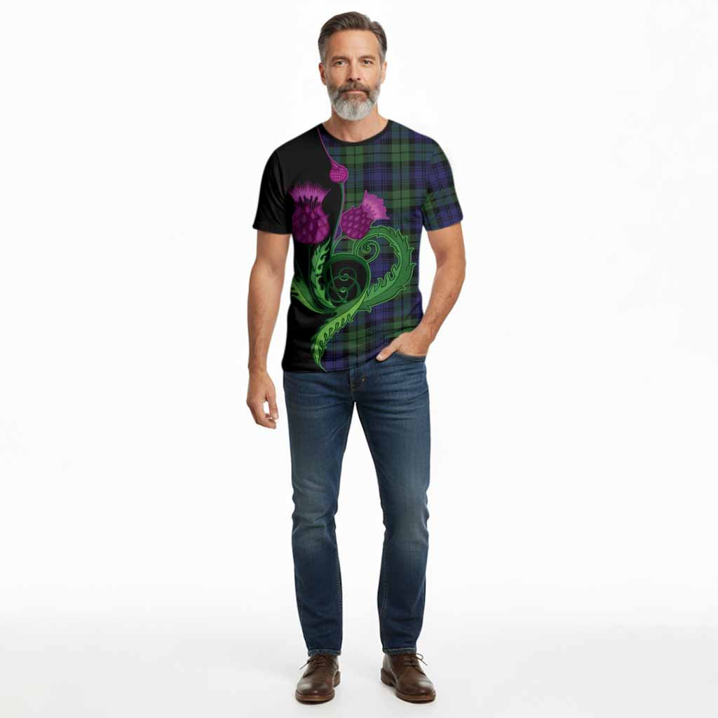 Bannatyne Tartan Cotton T-shirt Traditional Scottish Thistle
