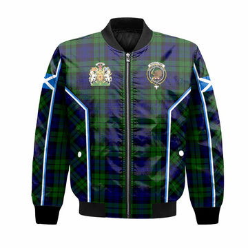 Bannatyne Tartan Crest Bomber Jacket Scotland Coat of Arm Flag Style - Tartan Vibes Clothing
