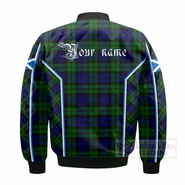 Bannatyne Tartan Crest Bomber Jacket Scotland Coat of Arm Flag Style - Tartan Vibes Clothing