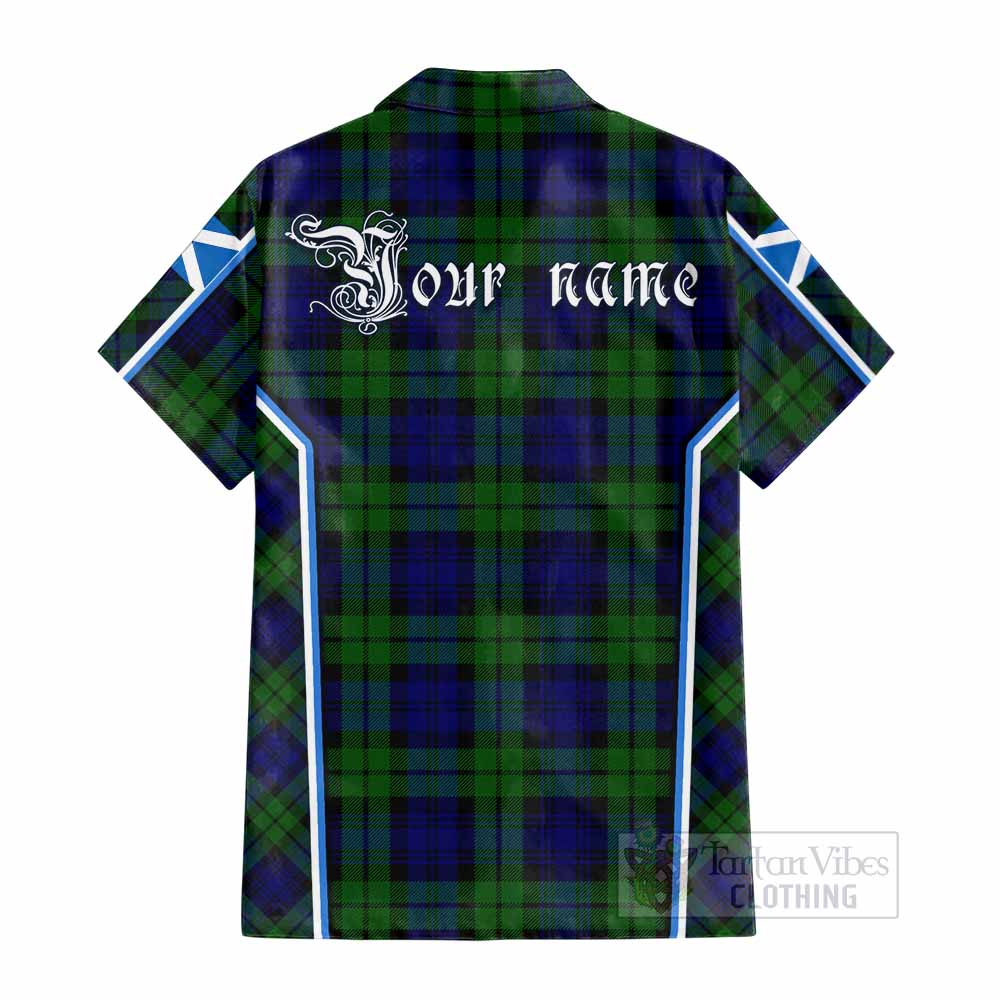 Bannatyne Tartan Crest Cotton Hawaiian Shirt Scotland Coat of Arm Flag Style - Tartan Vibes Clothing