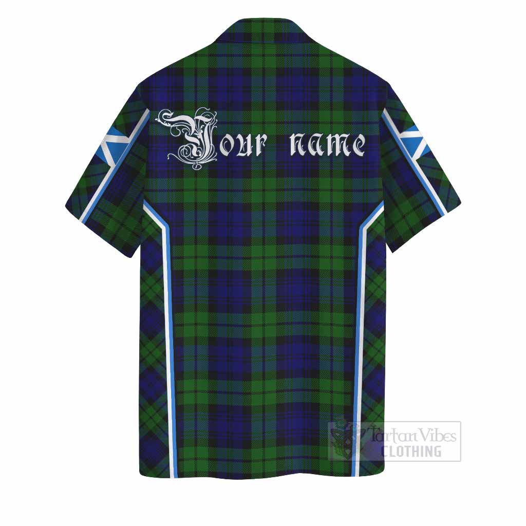 Bannatyne Tartan Crest Hawaiian Shirt Scotland Coat of Arm Flag Style - Tartan Vibes Clothing
