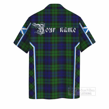 Bannatyne Tartan Crest Hawaiian Shirt Scotland Coat of Arm Flag Style - Tartan Vibes Clothing