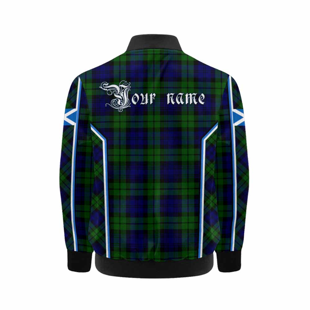 Bannatyne Tartan Crest Kid Bomber Jacket Scotland Coat of Arm Flag Style - Tartan Vibes Clothing