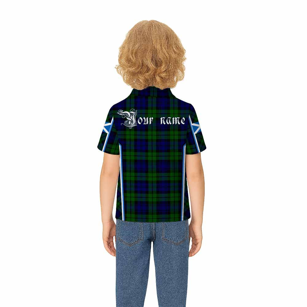 Bannatyne Tartan Crest Kid Polo Shirt Scotland Coat of Arm Flag Style - Tartan Vibes Clothing
