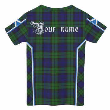 Bannatyne Tartan Crest Kid T-shirt Scotland Coat of Arm Flag Style - Tartan Vibes Clothing
