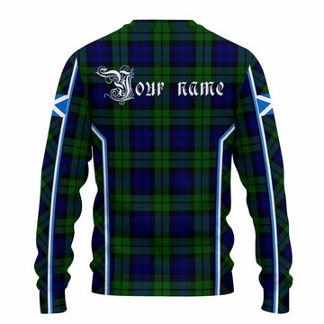 Bannatyne Tartan Crest Knitted Sweater Scotland Coat of Arm Flag Style - Tartan Vibes Clothing