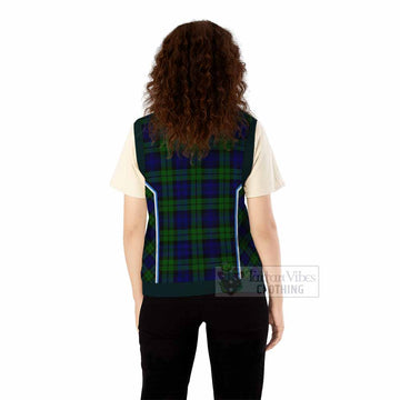 Bannatyne Tartan Crest Knitted V-Neck Vest Scotland Coat of Arm Flag Style - Tartan Vibes Clothing