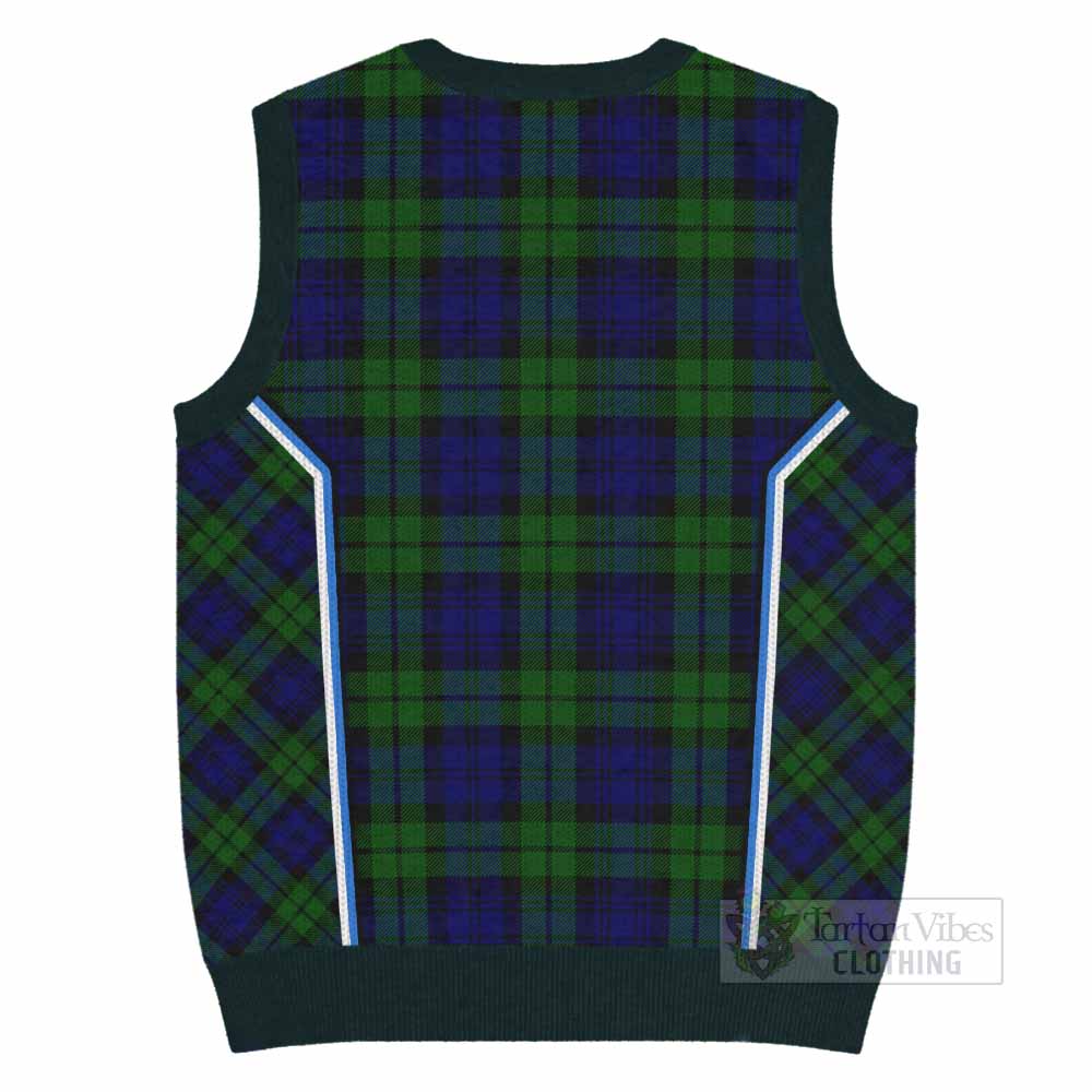 Bannatyne Tartan Crest Knitted V-Neck Vest Scotland Coat of Arm Flag Style - Tartan Vibes Clothing