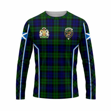 Bannatyne Tartan Crest Long Sleeve T-Shirt Scotland Coat of Arm Flag Style - Tartan Vibes Clothing