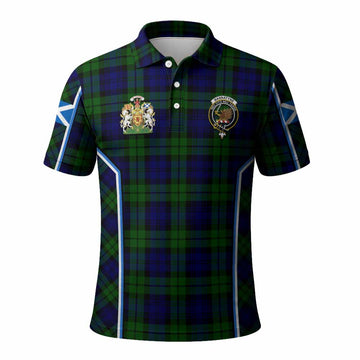 Bannatyne Tartan Crest Polo Shirt Scotland Coat of Arm Flag Style - Tartan Vibes Clothing