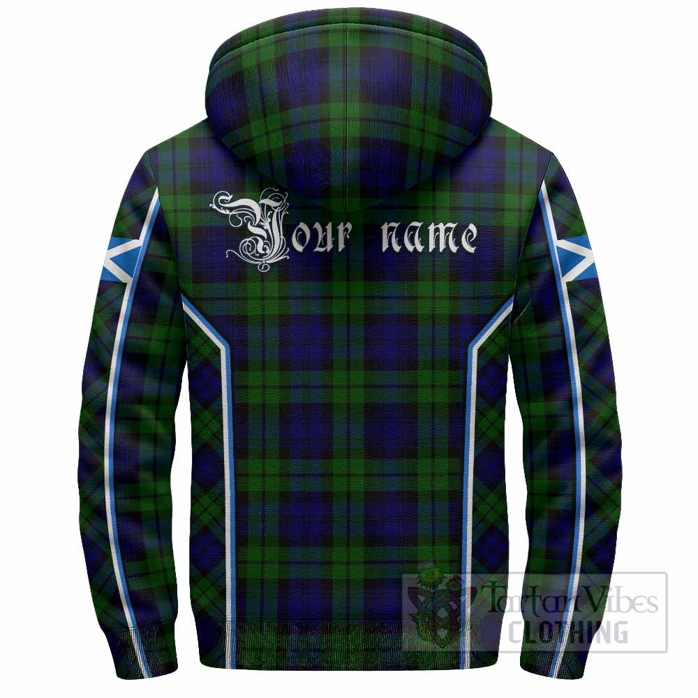 Bannatyne Tartan Crest Sherpa Hoodie Scotland Coat of Arm Flag Style - Tartan Vibes Clothing