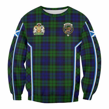 Bannatyne Tartan Crest Sweatshirt Scotland Coat of Arm Flag Style - Tartan Vibes Clothing