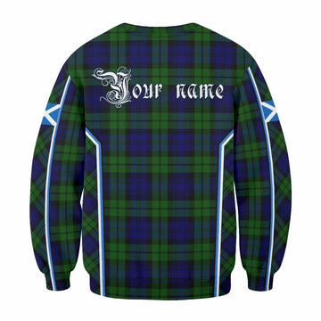 Bannatyne Tartan Crest Sweatshirt Scotland Coat of Arm Flag Style - Tartan Vibes Clothing