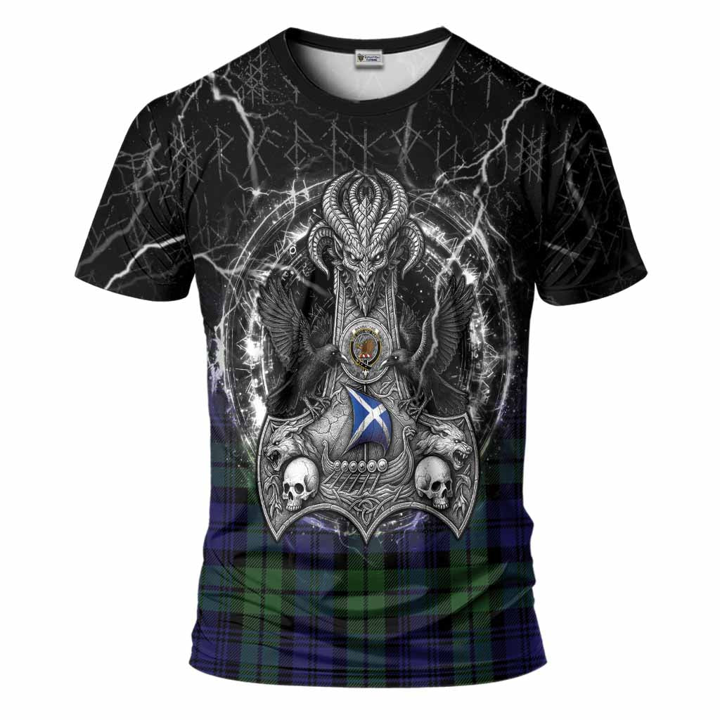 Bannatyne Tartan Crest T-Shirt Celtic Odin's Raven Legacy