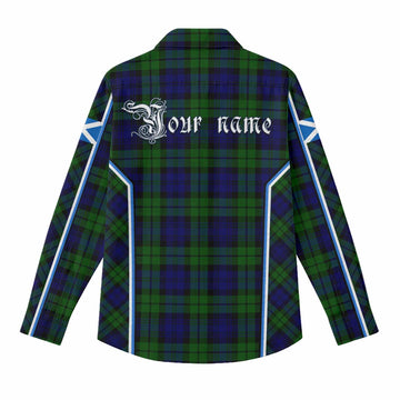 Bannatyne Tartan Crest Women Casual Shirt Scotland Coat of Arm Flag Style - Tartan Vibes Clothing